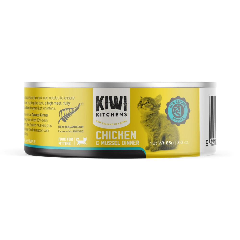 Kiwi Kitchens 170g Chicken & Mussel Dinner Canned Wet Kitten Food