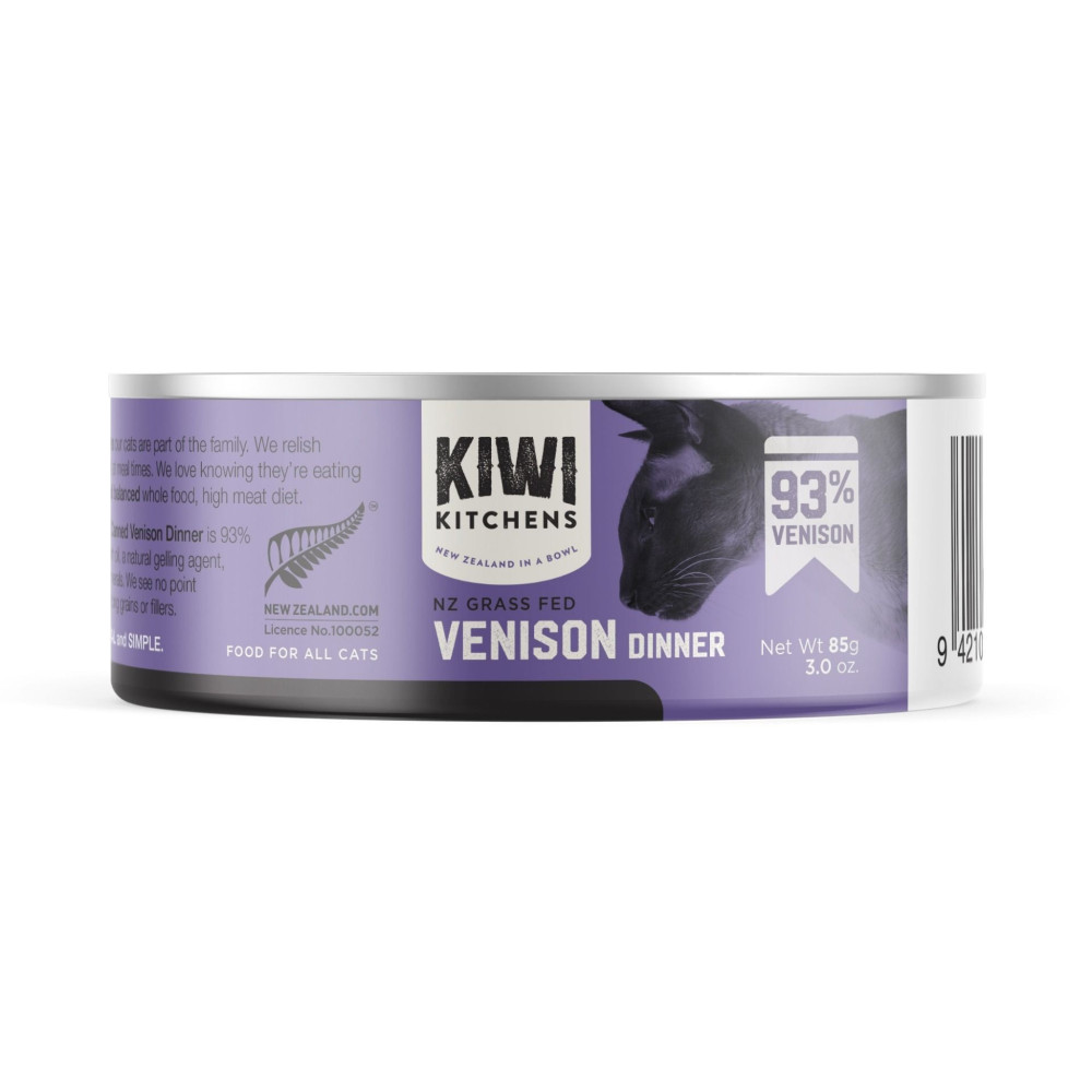 Kiwi Kitchens 170g x 4 pcs Grass Fed Venison Dinner Canned Wet Cat Food