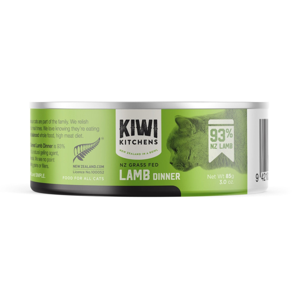 Kiwi Kitchens 170g Grass Fed Lamb Dinner Canned Wet Cat Food