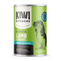 Kiwi Kitchens 375g Grass Fed Lamb and Mussel Dinner Canned Wet Puppy Food