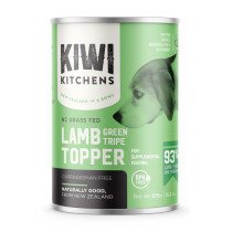 Kiwi Kitchens 375g x 4 pcs Grass Fed Lamb Green Tripe Topper for Supplemental Feeding Canned Wet Dog Food