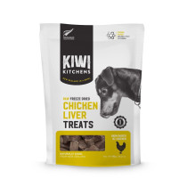 Kiwi Kitchens Raw Freeze Dried Chicken Liver Dog Treats 250g