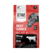 Kiwi Kitchens 425g Raw Freeze Dried Grass Fed Beef Dinner Dry Dog Food