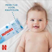 Huggies Pure Baby Wipes, 99 Percent Pure Water Wipes, 10 Pack x 56, 560 Wipes