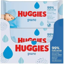 Huggies Baby Wet Pure Extra Care Wipes, 72 X 10 Box