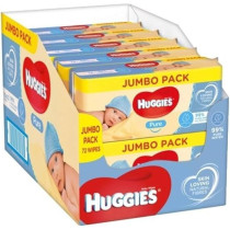 Huggies Pure Baby Wipes, Pack Of 10 X 72 Packs, Total 720 Wipes