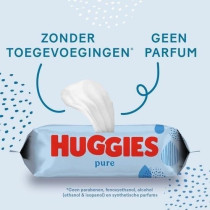 Huggies Pure, Baby Wipes, 18 Packs Total 1008 Wipes, 99 Percent Pure Water Wipes, Fragrance Free For Gentle Cleaning And Protection, Natural Wet Wipes