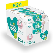 Pampers Sensitive Moisturized Wipes For Babies And Children Gentle Cleansing Sensitive Baby Skin 12 X 52 Pieces