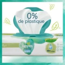 Pampers Harmonie Aqua Baby Wipes, 3 Packs Of 48 Wipes, 144 Baby Wipes, Gentle Skin Protection For Delicate Skin With 99 Percent Water