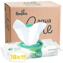 Pampers Aqua Pure Baby Wipes Made With 99 Percent Pure Water, 864 Wipe Count