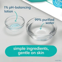 Pampers Aqua Pure Sensitive Baby Wipes, 99 Percent Water, Hypoallergenic, Unscented, 8 Flip-Top Packs, 448 Wipes Total