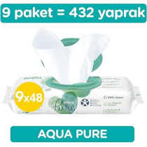 Pampers Baby Wipes Aqua Pure 9 Packs, 432 Wipes