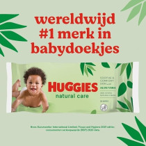 Huggies Natural Baby Wipes, Aloe Vera Wipes, 10 Pack X 56 Wipes, 560 Wipes