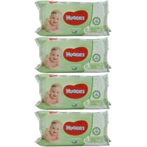 Huggies Baby Wipes Natural Care With Aloe Vera, 56 Count, Pack Of 4