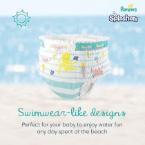 Pampers Splashers Swimming Pants, Size 3-4, 6-12 Kg, Carry Pack, 12 Count