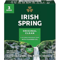 Irish Spring Original Deodorant Soap 3 Bars, Pack Of 2, 6 Total
