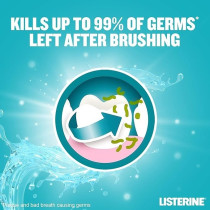 Listerine Cool Mint Mouthwash, Pack Of 3 X 500Ml, 24 Hour Protection Against Plaque, Refreshing Sensation For A Healthier Mouth
