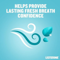 Listerine Mouthwash, Cool Mint, Milder Taste, 500Ml, 3 Free Pack