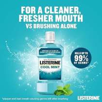 Listerine Cool Mint Mouthwash, 6 X 500Ml, Blue