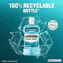 Listerine Cool Mint Mouthwash, 6 X 500Ml, Blue