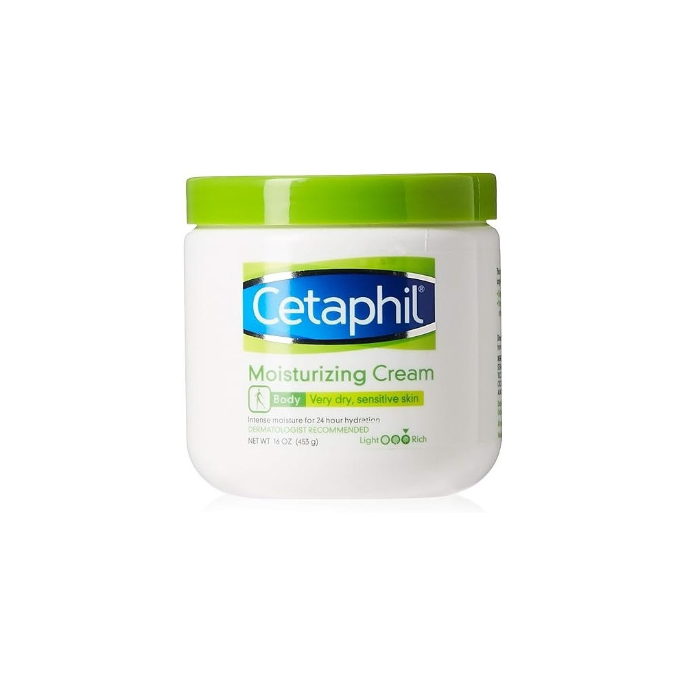 Cetaphil Moisturizing Cream For Dry/Sensitive Skin, Fragrance Free 16 Oz