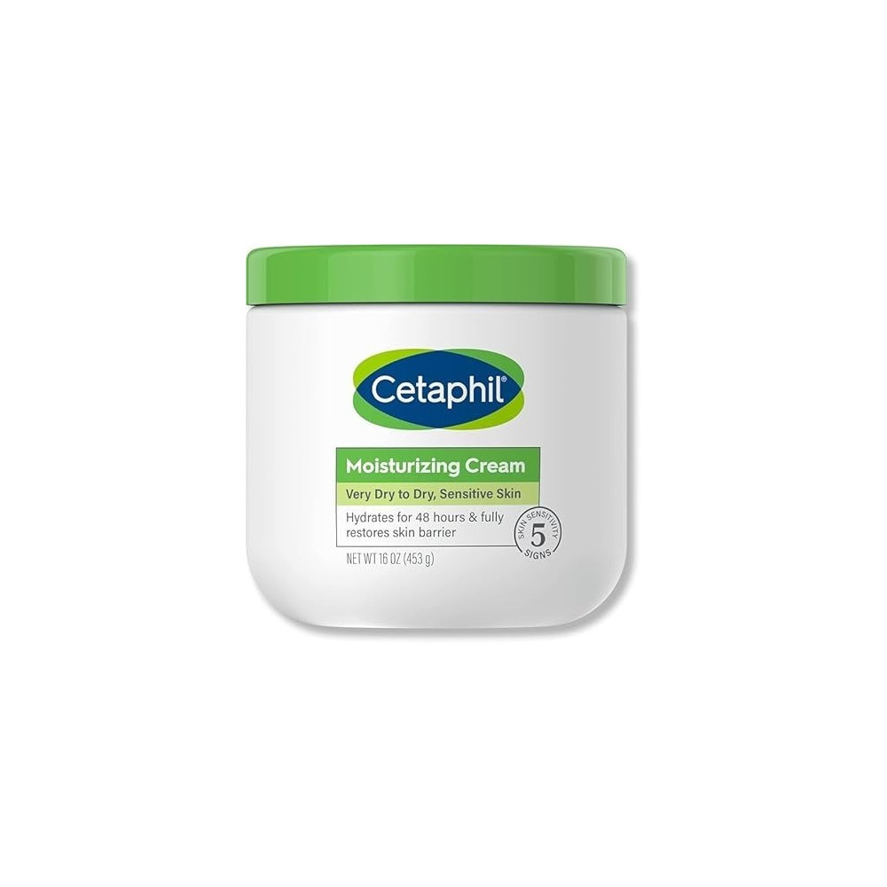 Cetaphil Moisturizing Cream, Face And Body Moisturizer For Men And Women, Dry To Very Dry And Sensitive Skin, Unscented, 453G