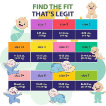 Sleepy Natural Baby Diapers, Size 3, 34 Count, Made From Organic Cotton And Bamboo Extract, Ultimate Comfort And Dryness, Disposable Diapers Snuggle Diaper