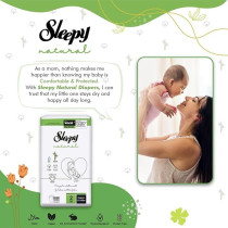 Sleepy Natural Size 2 New Born Hypoallergenic Baby Dry Diapers 100 Percent Leakage Protection, 42 Count