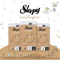 Sleepy Eco-Friendly Hypoallergenic Superior Absorbency Pants Size 4, 48 Count