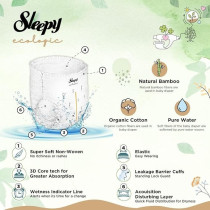 Sleepy Eco-Friendly Hypoallergenic Superior Absorbency Pants Size 4, 96 Count