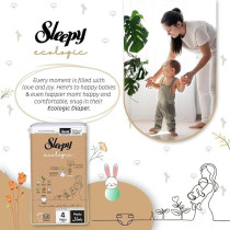 Sleepy Eco-Friendly Hypoallergenic Superior Absorbency Pants Size 4, 192 Count