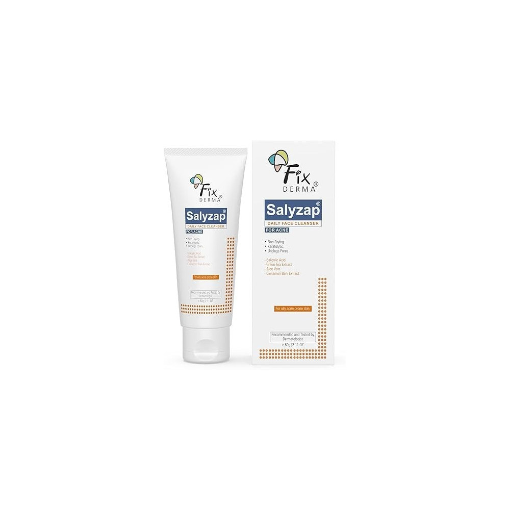 Fixderma Salicylic Acid Face Cleanser For Acne, 60 g