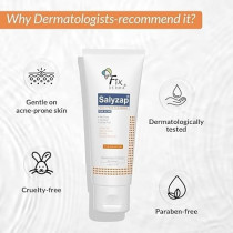 Fixderma Salicylic Acid Face Cleanser For Acne, 60 g
