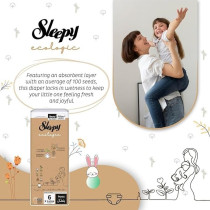 Sleepy Eco-Friendly Hypoallergenic Superior Absorbency Pants Size 6, 192 Count