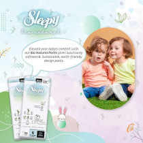 Sleepy Bio Natural Superior Absorbency Eco-Friendly Hypoallergenic Pants Size 6, 32 Count
