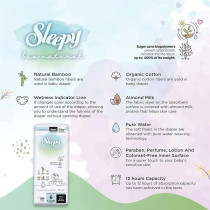 Sleepy Bio Natural Superior Absorbency Eco-Friendly Hypoallergenic Pants Size 6, 32 Count