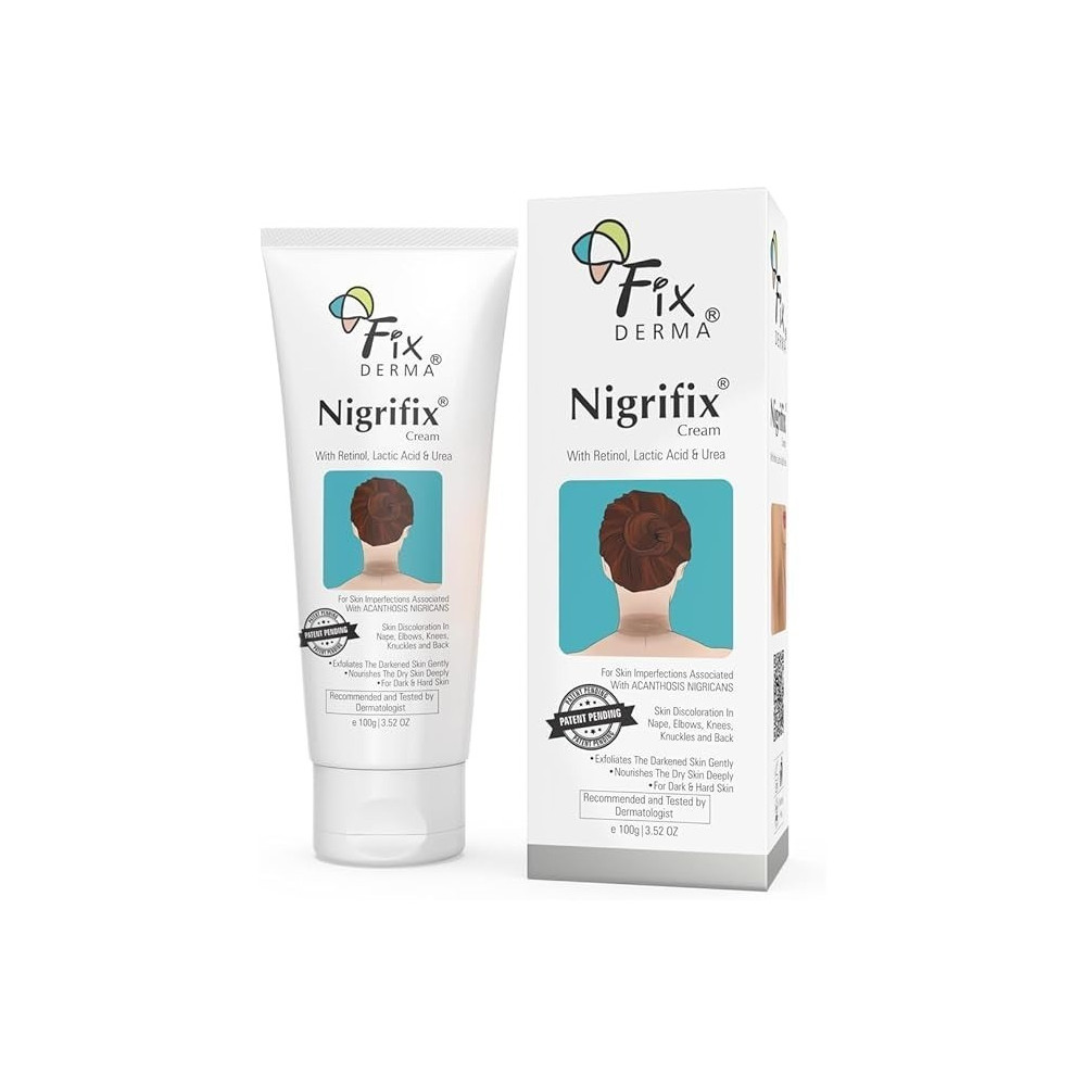 Fixderma Nigrifix Cream For Acanthosis Nigricans, Underarm Cream Effective For Armpit, Knees, Elbows And Knuckles, Dermatologist Tested, 100G