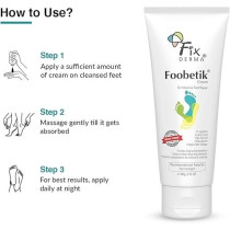 Fixderma Foobetik Cream, Foot Cream, Foot Care, For Dry And Cracked Feet, Moisturizes And Soothes Feet, Heel Repair, For Calloused Or Chapped Skin, Paraben Free, 100Gm