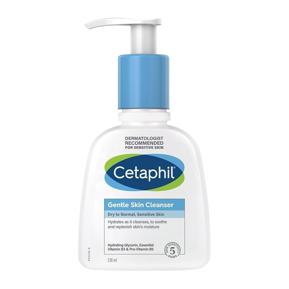 Cetaphil Gentle Skin Cleanser, Face And Body Wash For Dry To Normal, Sensitive Skin, Unscented, 236Ml