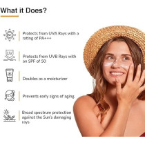 Fixderma Shadow Sunscreen Spf 50Plus Cream Pa, Sunscreen For Dry Skin, Sunscreen For Uva And Uvb Protection, Non Greasy And Water Resistant, 40 Gm