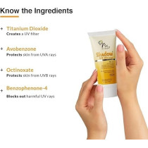 Fixderma Shadow Sunscreen Spf 50Plus Cream Pa, Sunscreen For Dry Skin, Sunscreen For Uva And Uvb Protection, Non Greasy And Water Resistant, 40 Gm