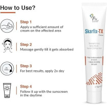 Fixderma 10Percentage Tranexamic Acid Plus 2Percentage Kojic Acid Plus 1Percentage Arbutin Skarfix -Tx Face Cream, Pigmentation Removal Cream, Uneven Skin Tone, Reduces Dark Spots And Blemishes, 15 Gm