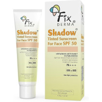 Fixderma Shadow Tinted Sunscreen Spf 50 Pa+++, Sunscreen With Vitamin E, Uva And Uvb Protection, For All Skin Types, 30Gm