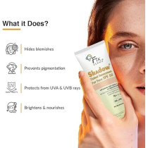 Fixderma Shadow Tinted Sunscreen Spf 50 Pa+++, Sunscreen With Vitamin E, Uva And Uvb Protection, For All Skin Types, 30Gm