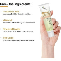 Fixderma Shadow Tinted Sunscreen Spf 50 Pa+++, Sunscreen With Vitamin E, Uva And Uvb Protection, For All Skin Types, 30Gm