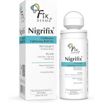 Fixderma Nigrifix Underarm Lightening Roll On With 6Percentage Aha, Lactic Acid And 1Percentage Mandelic Acid And Kojic Acid, Brightens Skin And Exfoliates Underarm, For Sensitive Skin, 120Ml (Pack Of 2)