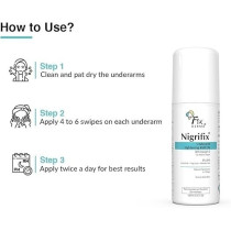Fixderma Nigrifix Underarm Lightening Roll On With 6Percentage Aha, Lactic Acid And 1Percentage Mandelic Acid And Kojic Acid, Brightens Skin And Exfoliates Underarm, For Sensitive Skin, 120Ml (Pack Of 2)