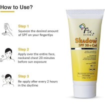 Fixderma Shadow Sunscreen Spf 30, Sunscreen For Oily Skin, Sun Screen Protector Spf 30, Body And Face, Broad Spectrum For Uva And Uvb Protection Women And Men, Non Greasy And Water Resistant, 40Gm