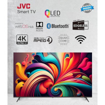JVC 65 Inch Edgeless 4K QLED Quantum Dot WebOS Smart TV with Magic Remote, Bluetooth and Dolby Audio 2024 Model, LT-65NQ7155