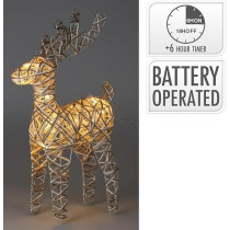Homesmiths Reindeer 50 Cm Led, Grey